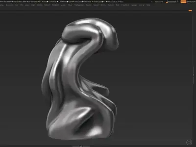 Modern Abstract Decorative sculpture 3d print model 37 3D print model