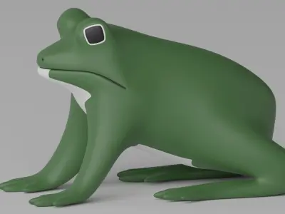 Cartoon Frog 3D model order