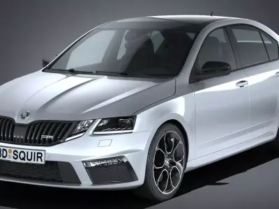 Skoda Octavia RS 2017 3D model