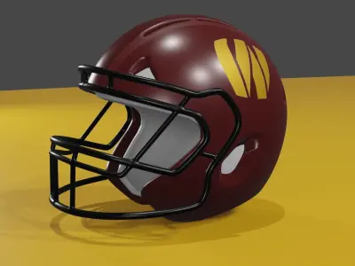 Washington Commanders Football Helmet 3D model