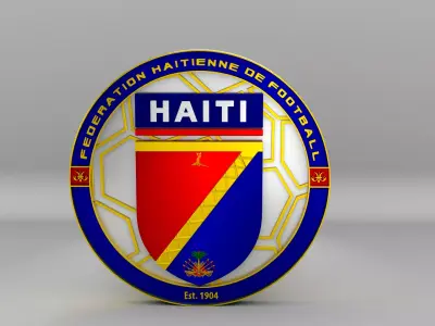 Haiti National Soccer Team Logo 3D model