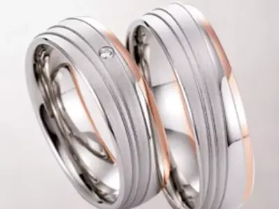 Wedding rings 065 3D print model