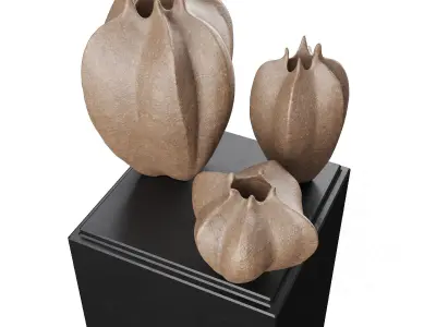 Fisalis vases Low-poly 3D model