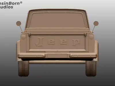 Jeep Gladiator 1962 Classic Vintage Pickup Truck 3D print model