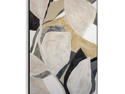 Plaster Two Photo Frame 519 Low-poly 3D model