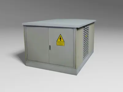 Transformer Box Low-poly 3D model