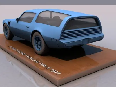 Pontiac Firebird Trans AM Type K 1977 3D print model