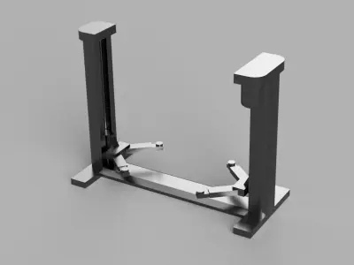 Power Lift  Car Garage Diorama 1-64 3D print model Hotwheels  3D print model