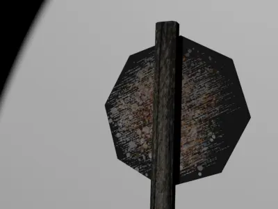 TRANSIT SIGNS Low-poly 3D model