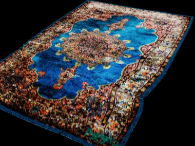 Persian Rug 3D Model Free 3D model