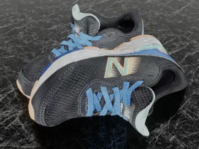 NEW BALANCE ABZORB 60 V6 3D SHOES Low-poly 3D model