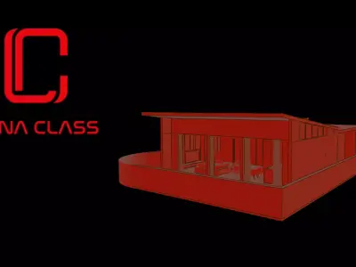 Luna Class House Free 3D model