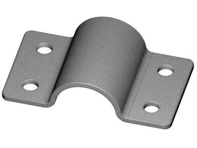 Half Round Clamp 3D print model