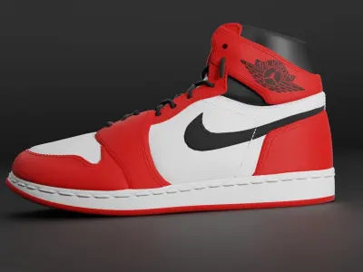 sneaker Air Jordan Low-poly 3D model