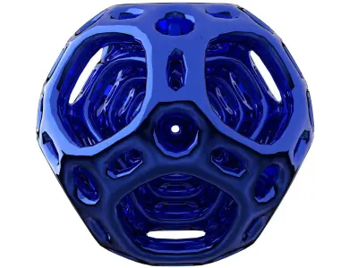 Dedecohedron bead 3D print model