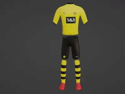 Borussia Dortmund Sportwear Low-poly 3D model