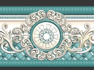 Collection of classical ornaments 03 3D model