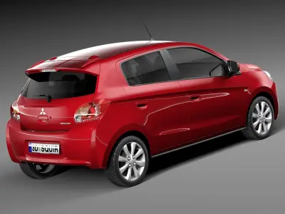 Mitsubishi Mirage 2014 3D model
