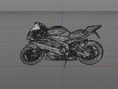 Motorcycle Yamaha 3D model