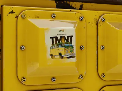 Ninja Turtles Van 3D model