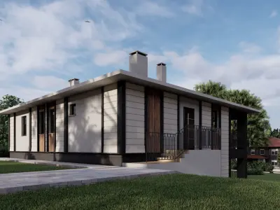 Tip6 House Plans Architectural Drawings Modern House Plans  3D model