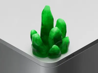 Fantasy Crystals 3D Model Collection