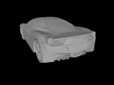 3D Car sports 3D model by dscreator