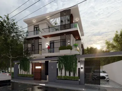Phu Cuong Villa 3D model