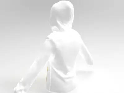 3D cute hoodie Shirt 3D model