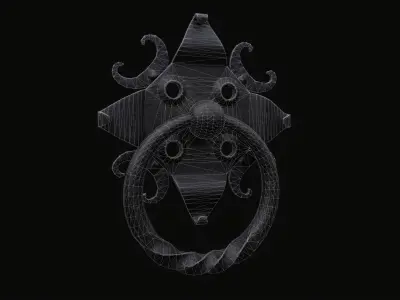 Door Knocker 01 Low-poly 3D model