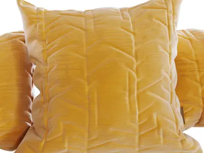 Pillows collection velvet - 3D model