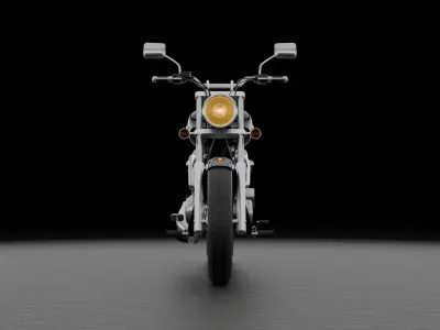 Honda Shadow Phantom TA200 Cruiser Motorcycle  3D model