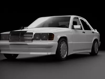 Mercedes 190e 3D model