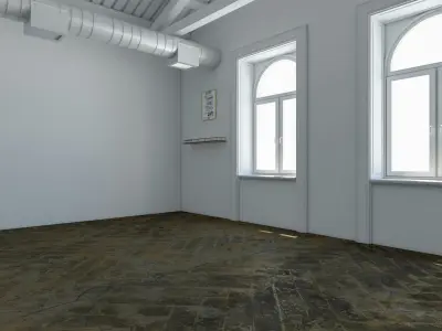 Scandinavian Loft interior 3D model
