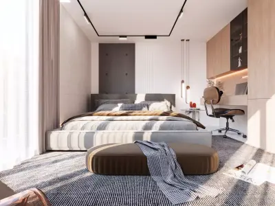 Modern Luxury Interior Scene 3ds Max and V-Ray 3D model