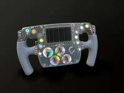 F1 - Wheel Low-poly 3D model