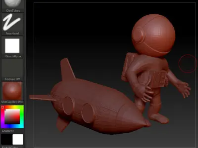 3D Sculpture Phone Stand 3D model