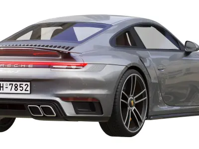 Porsche 911 Turbo S 2021 3D model by zifir3d
