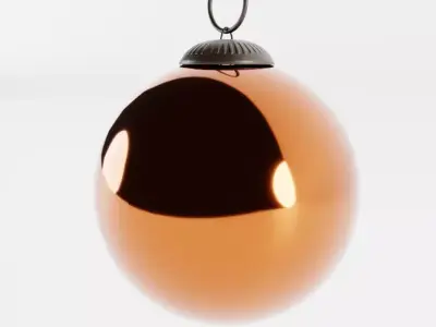 Antique Christmas Tree Bauble 3D model