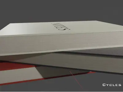 Books low poly notes 3D model
