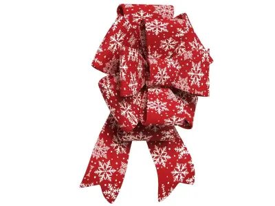 Christmas Bow Ribbon 42 Low-poly 3D model
