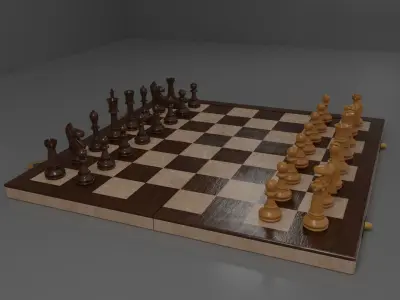 Chess Essentials Asset Pack Low-poly 3D model