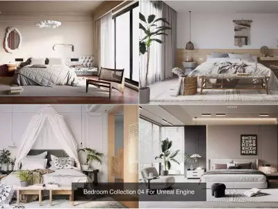 Bedroom Pack 01 for Unreal Engine 3D Model Collection