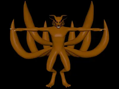 Kurama Nine Tails Naruto 3D model
