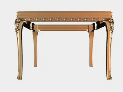 Carved dinner table for cnc 17 3D model