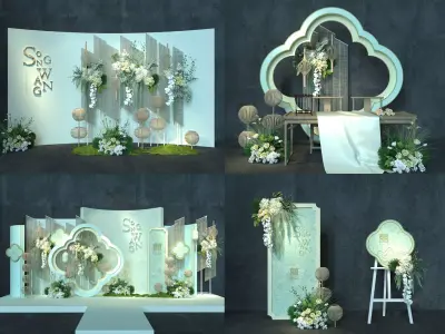 Wedding decoration 3D model