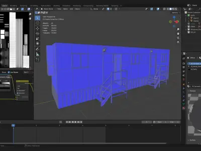 Construction Site Mobile Portable Office 3D Model 3D model