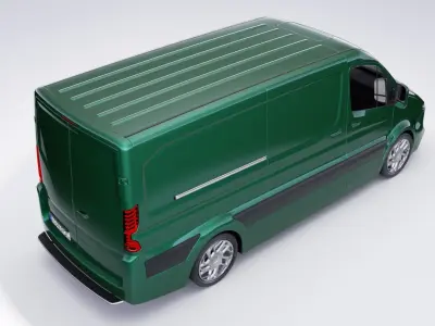 Generic VAN v32 Low-poly 3D model