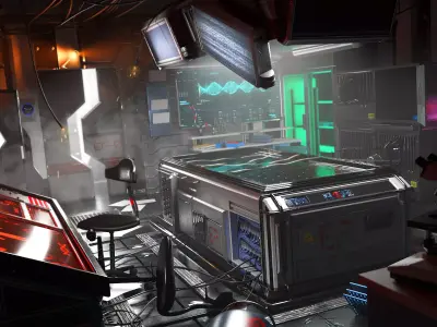 Futuristic Laboratory 3D model