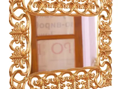 Mirror Italian Baroque big 3D model